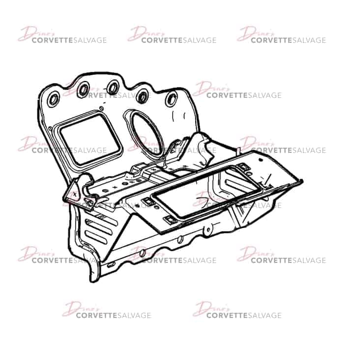 C7 Used Airbag Mount Bracket 2014-2019