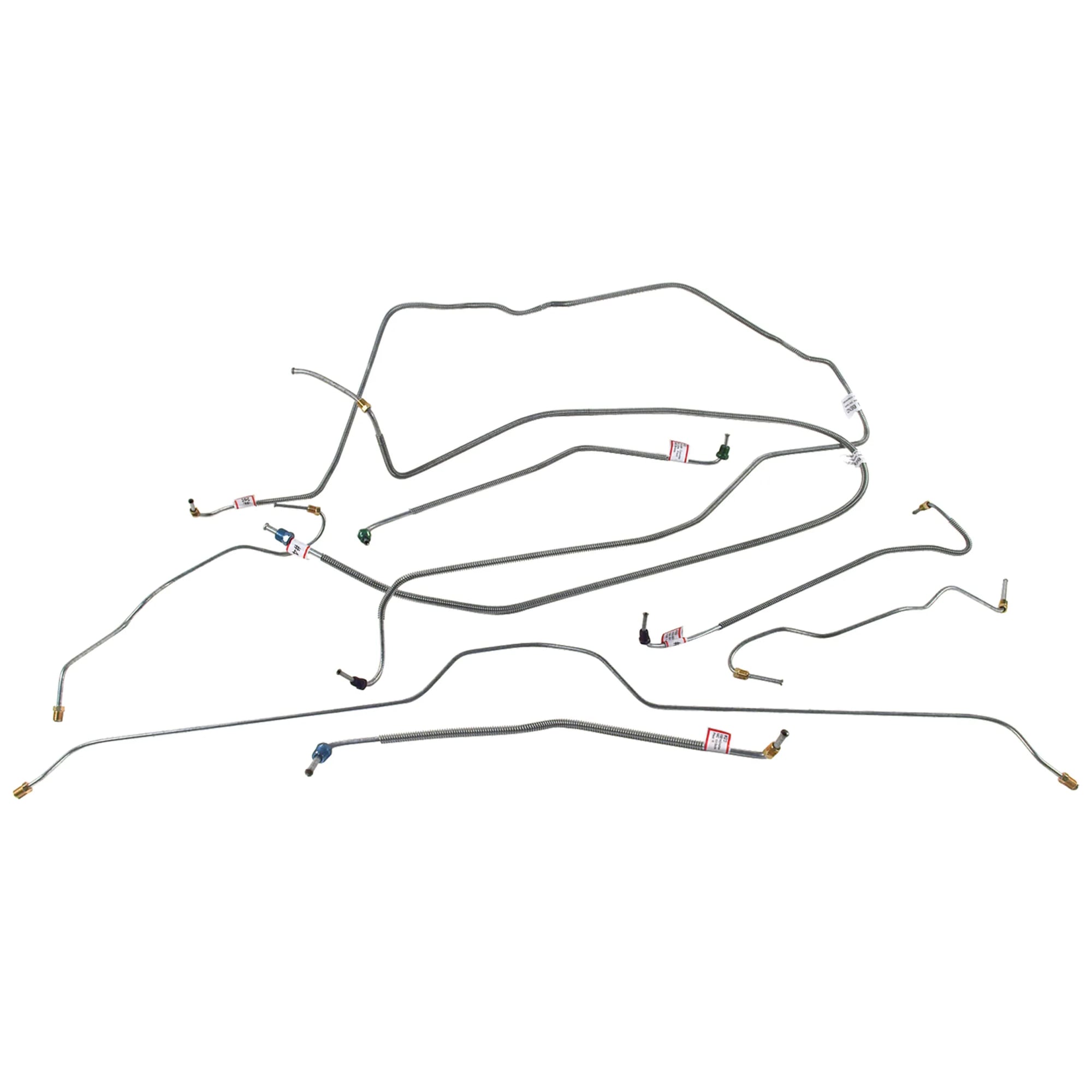 C3 New Brake Line Set, with Power Brake 1974