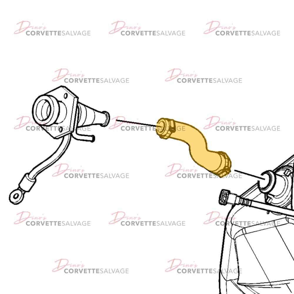 C5 Used Fuel Tank Filler Hose 2003-2004