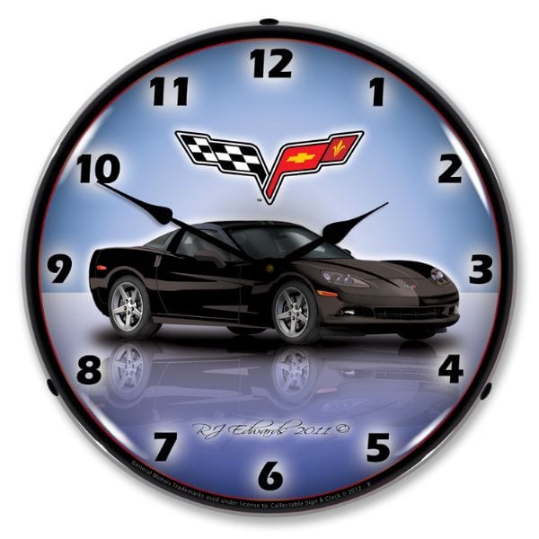 C6 New LED Clock, C6 Black 2005-2013