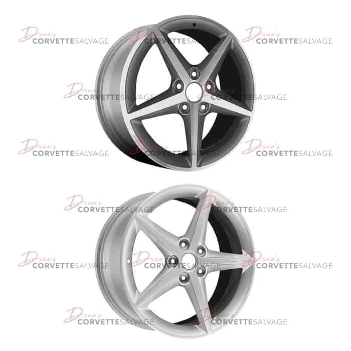 C6 Used Painted Front Aluminum 18x8.5 Wheel 2011-2013