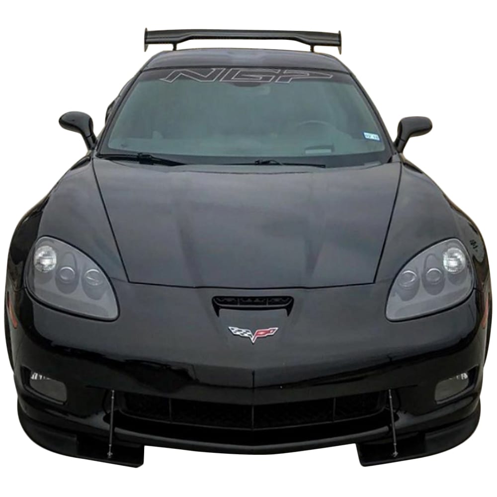 C6 New UNPAINTED ZR1 STYLE FRONT SPLITTER - AGGRESSIVE SPLIT VERSION - Z06/ZR1/GS MODEL 2005-2013