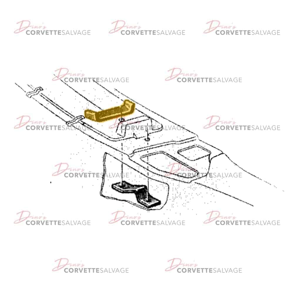 C2 Used Dashboard to Floor Bonding Strip 1963-1967