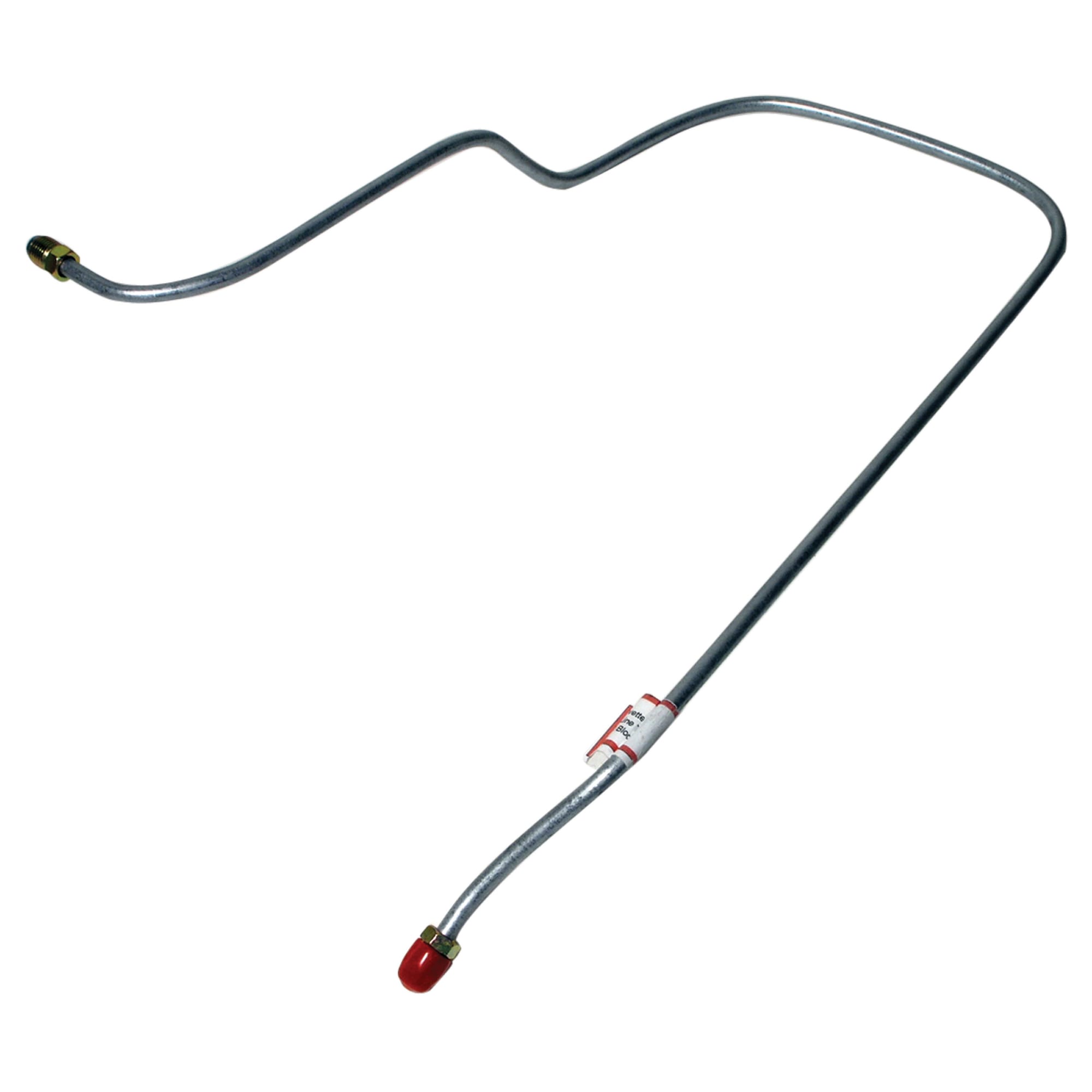 C3 New Driver-Side Brake Line, Proportioning Valve To Front Block with Power Brake 1968