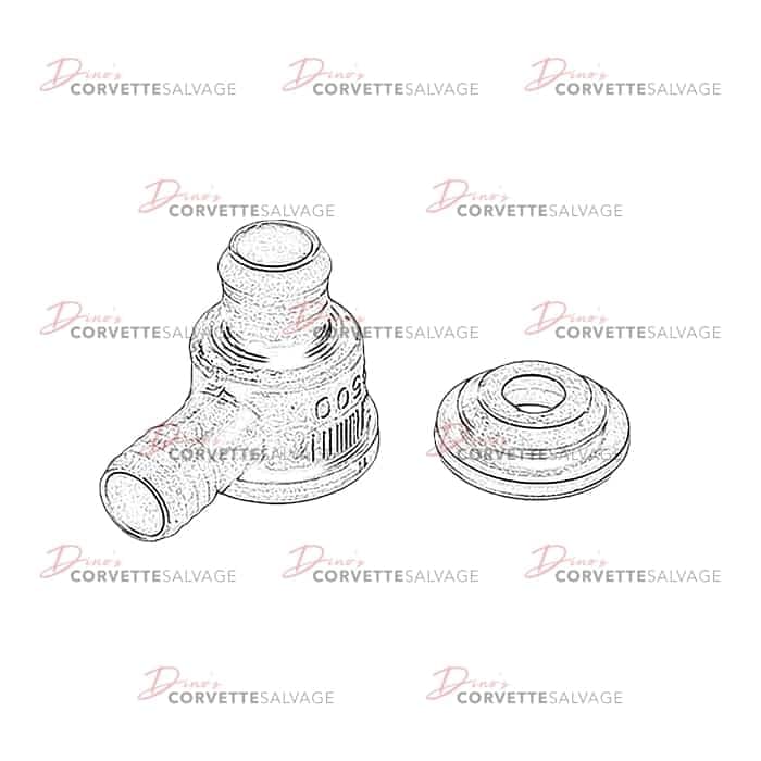 C5-C6 Used Power Brake Booster Check Valve 1997-2013
