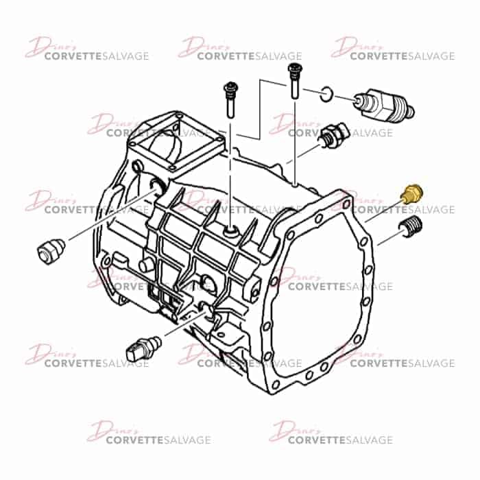 C5 Used Transmission Fluid Pump Inlet Pipe Connector 2005-2007