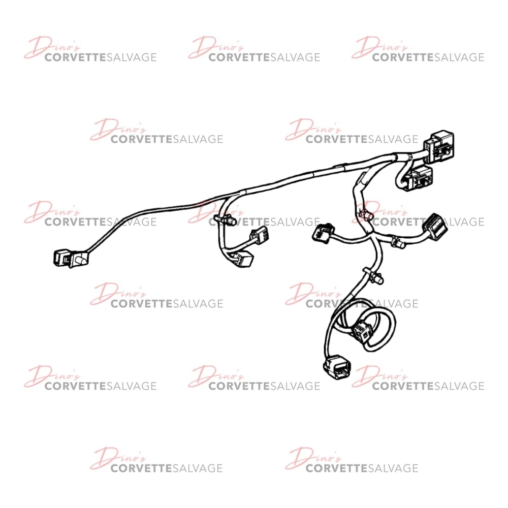 C7 Used Driver-Side Door Wiring Harness with Memory 2014-2019
