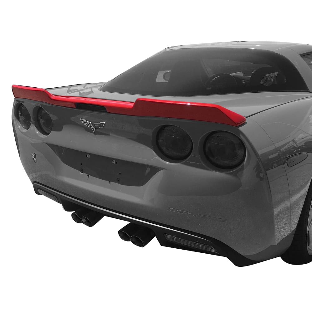 C6 New Base Custom Painted Extended Spoiler - No-Drill Design 2005-2013