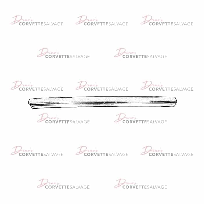 C4 Used Targa Top Side Weatherstrip Retainer 1984-1996