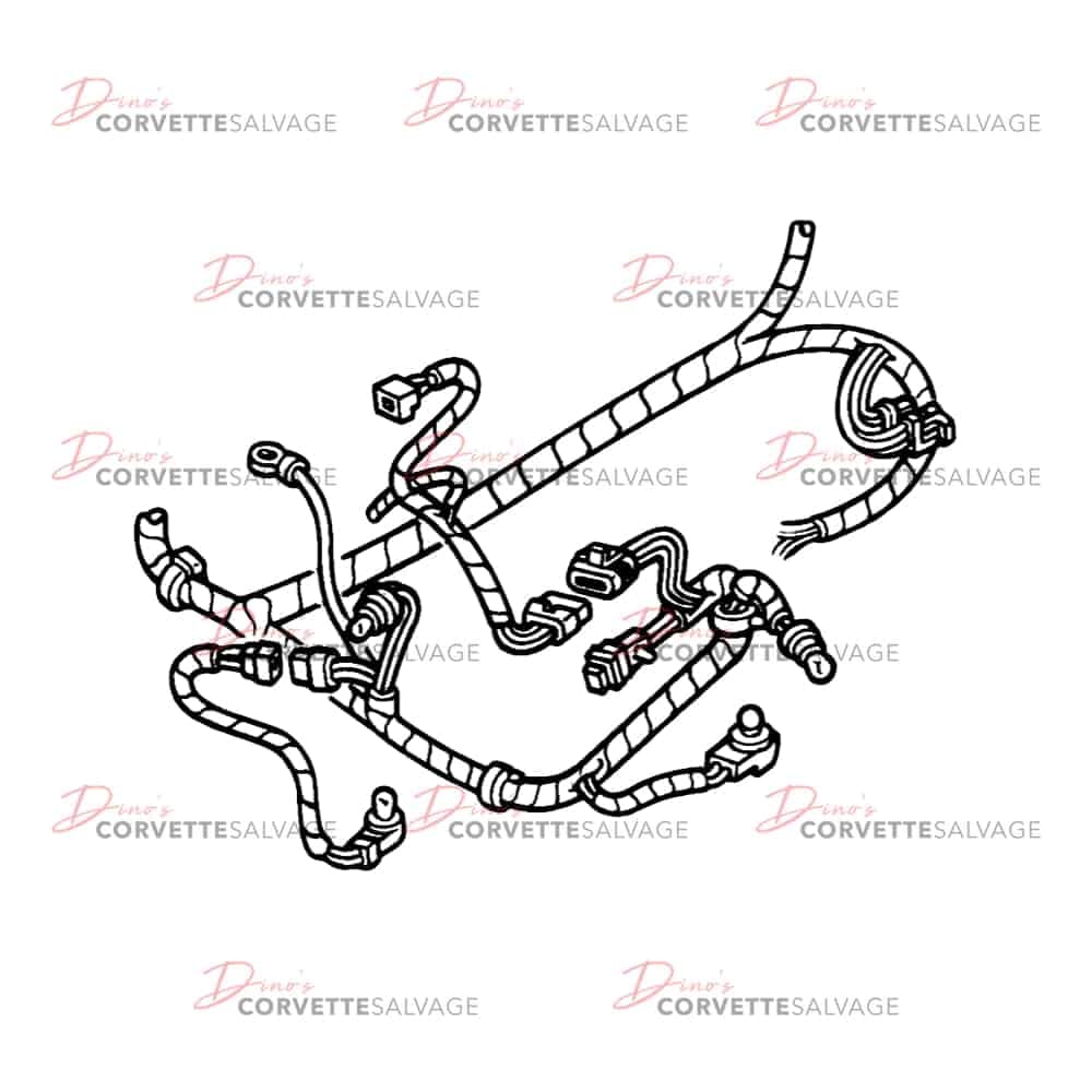 C4 Used L98 Forward Lamp Wiring Harness 1991