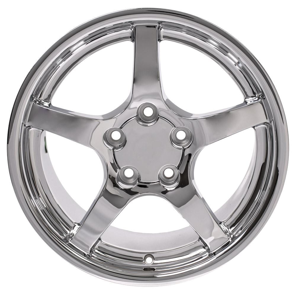 C4-C5 New Chrome 18x9.5 and 18x10.5 Wheel Set of 4 (CV05) 1988-2004