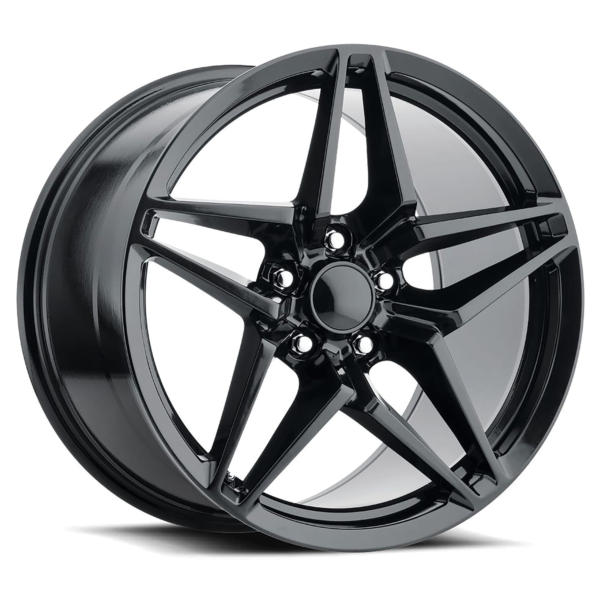 C6-C7 New C7 ZR1 Style Carbon Black Wheel 19X10 40mm Offset 2006-2019