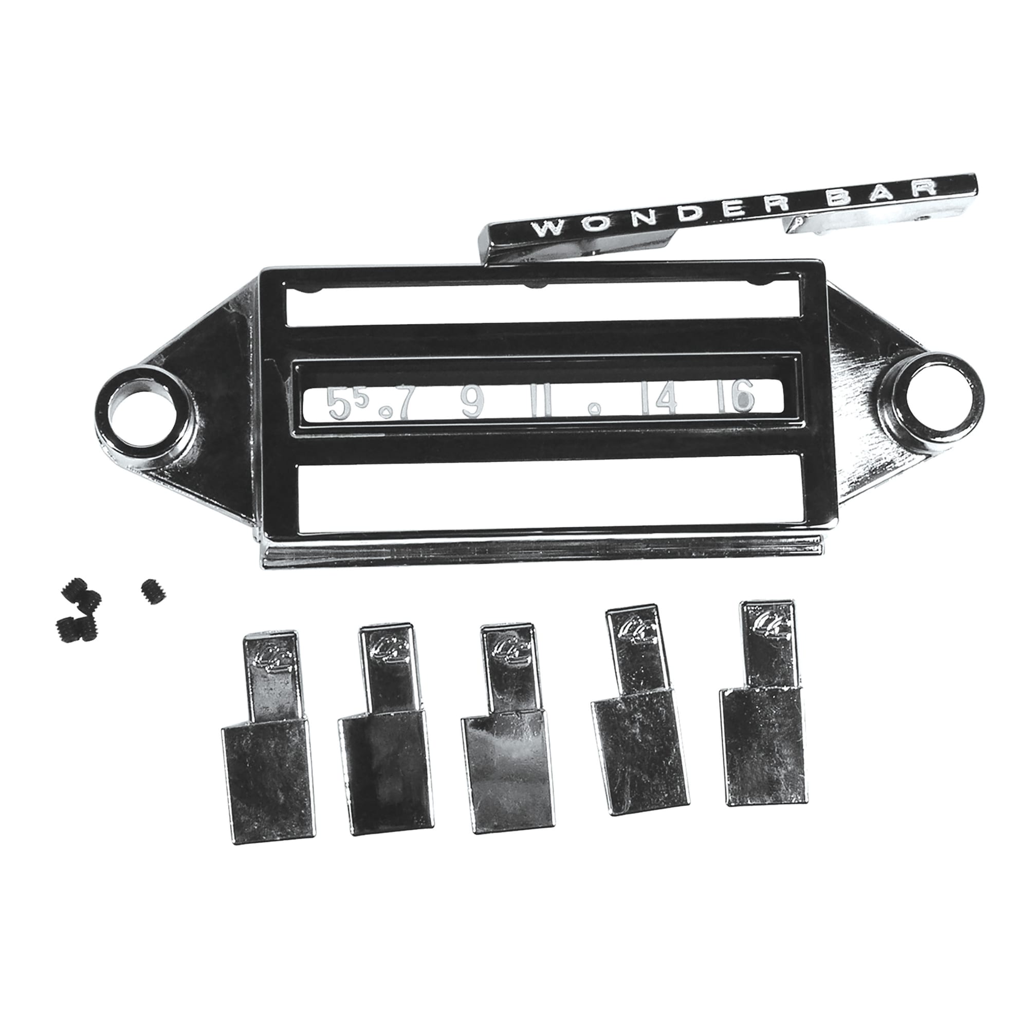 C1 New Radio Face Kit, Wonderbar White 1958-1960