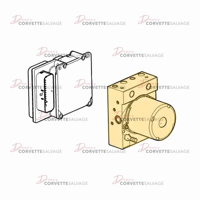 C6 Used Brake Pressure Modulator Valve 2005-2013
