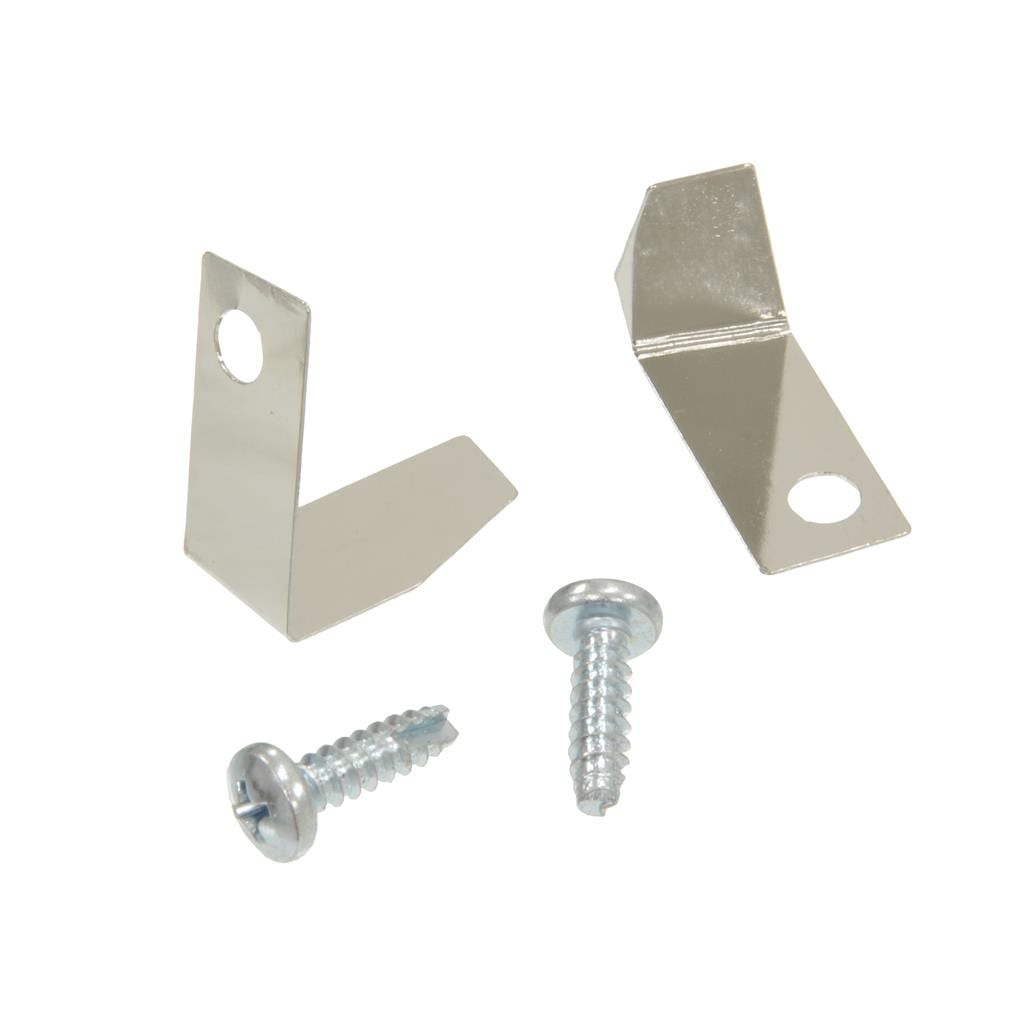C1 New Weatherstrip Retainer Clips & Screws, Door Main End 1956-1958