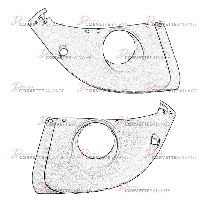 C6 Used Front Wheelhouse Liner Extension 2005-2013