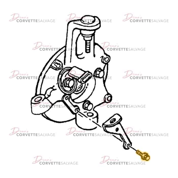 C5 Used Parking Brake Cable Bracket Bolt 1997-2004