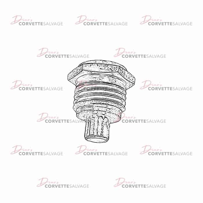 C4 Used Antenna Bezel Nut 1984-1987