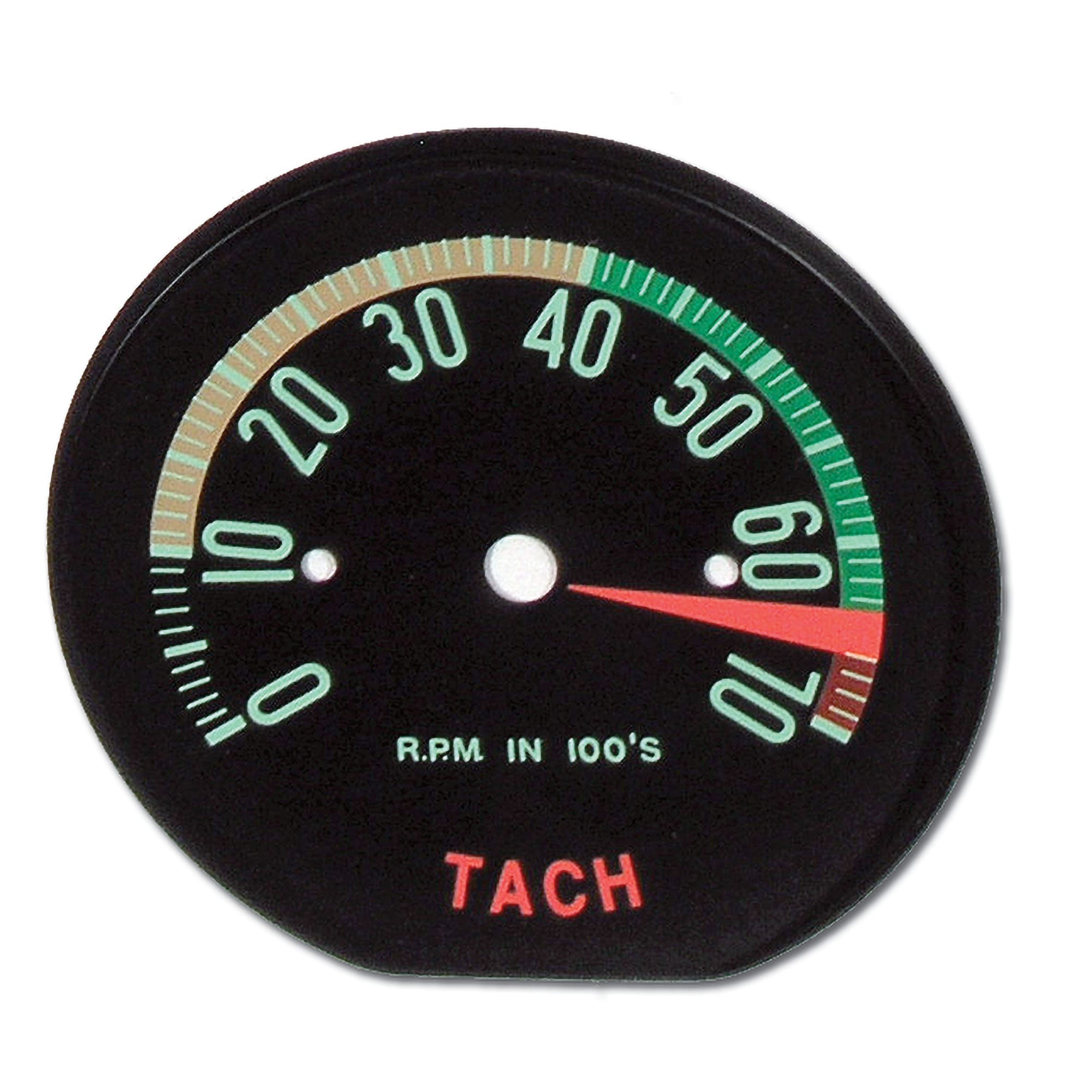 C1 New Tachometer Face Hi RPM 1961-1962