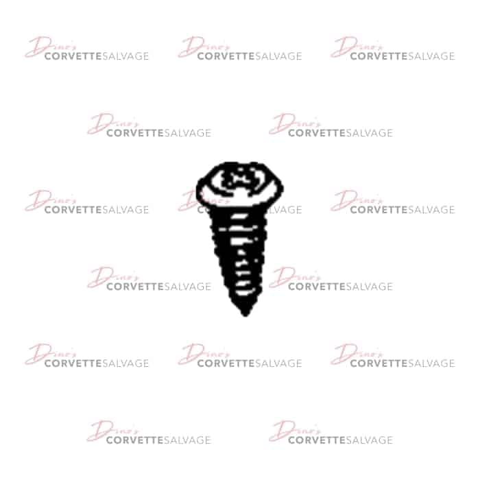 C5-C6 Used Rear License Plate/Tail Light Mounting Screw 1997-2013
