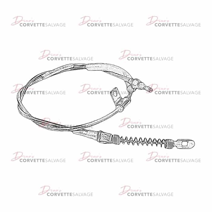 C5 Used Rear Emergency Brake Cable 1997-2004