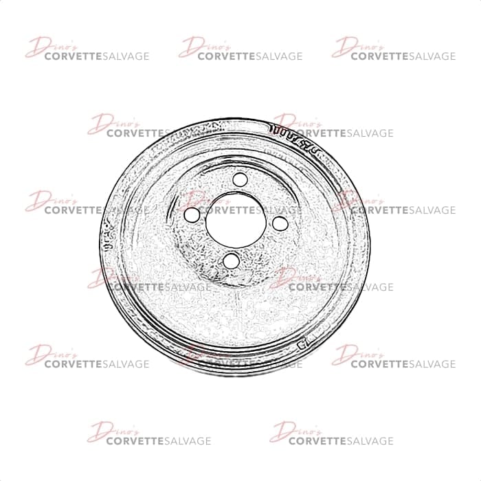 C4 Used ZR-1 Water Pump Pulley 1990-1995