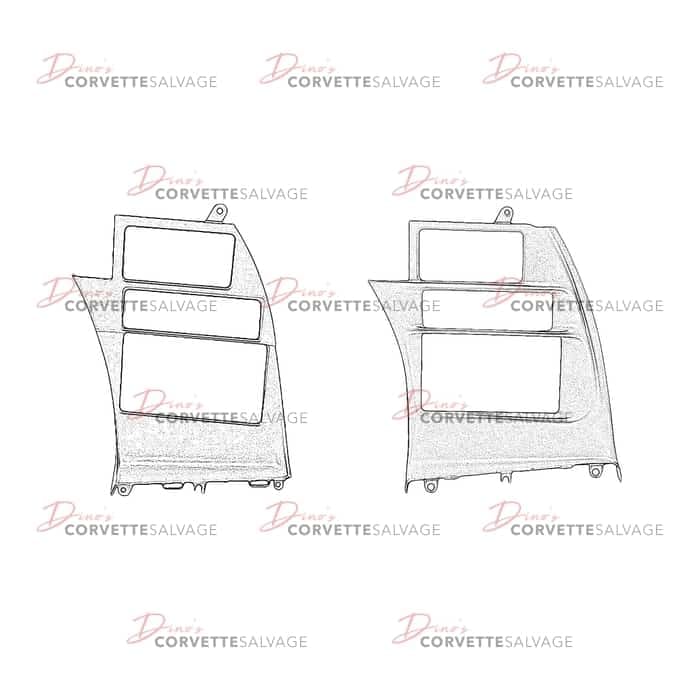 C4 Used Instrument Panel Accessory Trim Plate 1990-1996