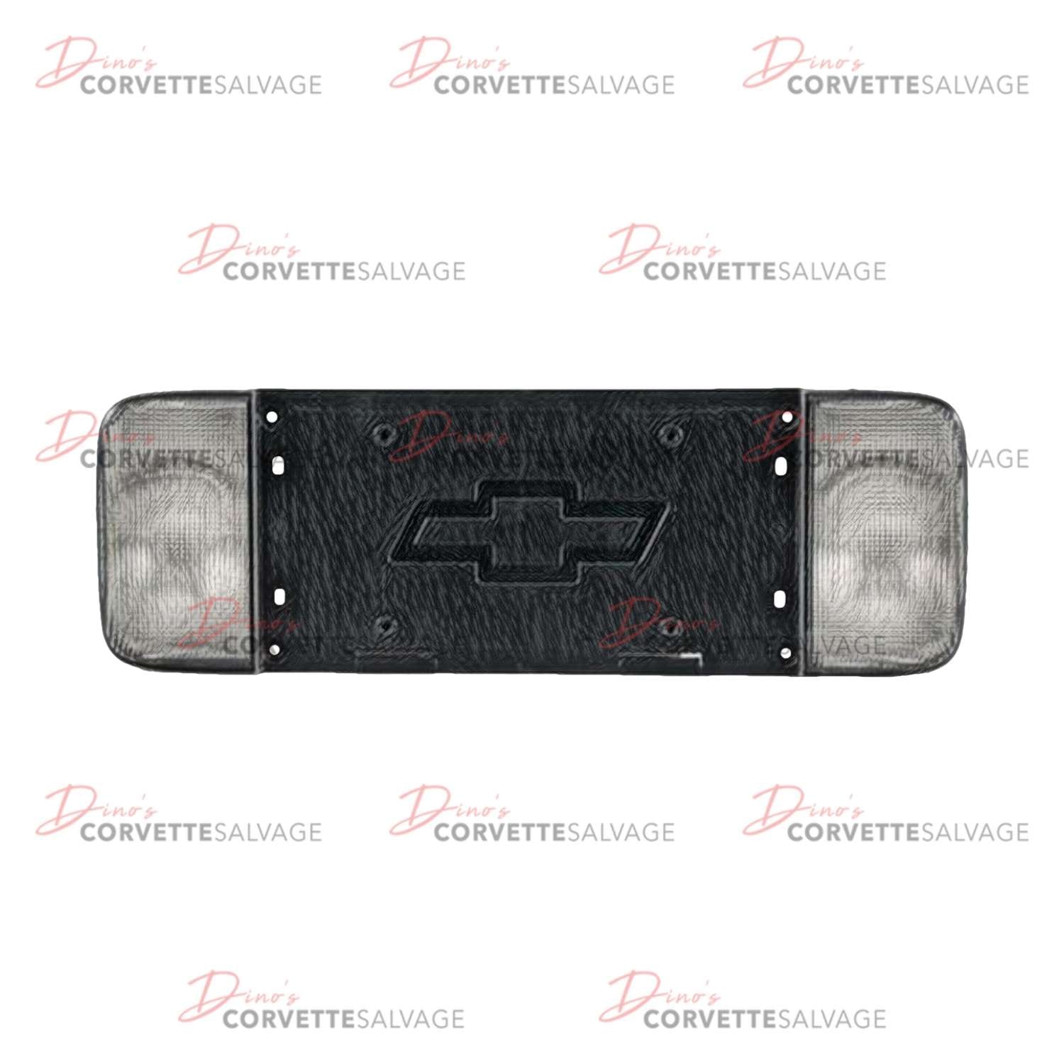C5 Used Rear License Plate Pocket with Back Up Light 1997-2004