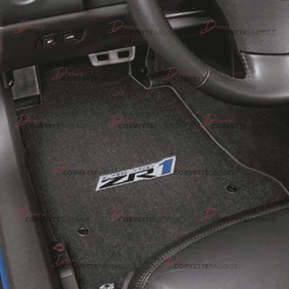 C6 Corvette New Lloyd Velourtex Floor Mat Set with ZR1 Emblem 2009-Early 2013