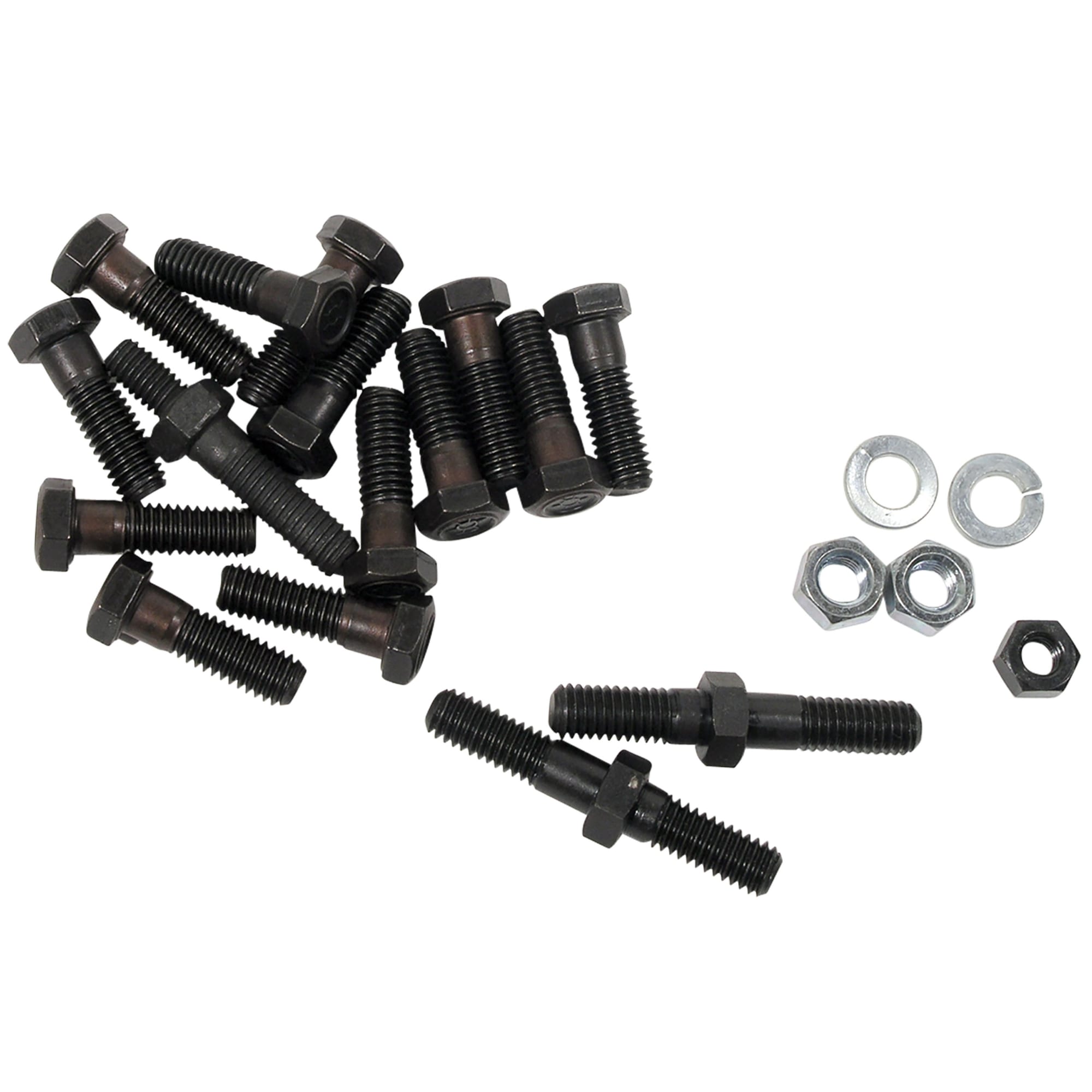 C2-C3 New Exhaust Manifold Bolt Set, Big Block with Power Steering & Air Conditioning 1966-1974