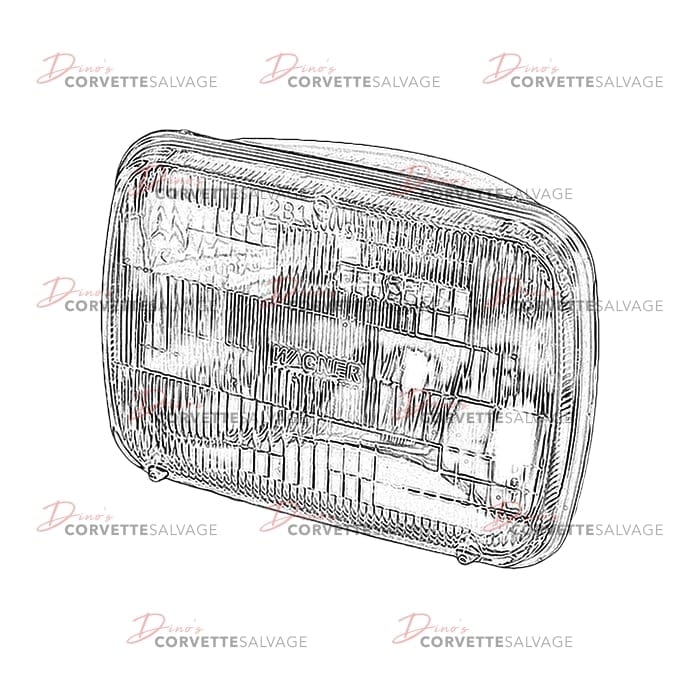 C4 Used Wagner Headlamp Bulb 2B1 1984-1996