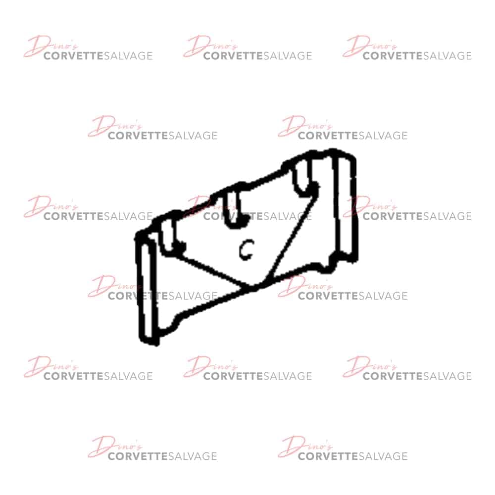 C4 Used ZR-1 Rear License Plate Bracket 1990-1995