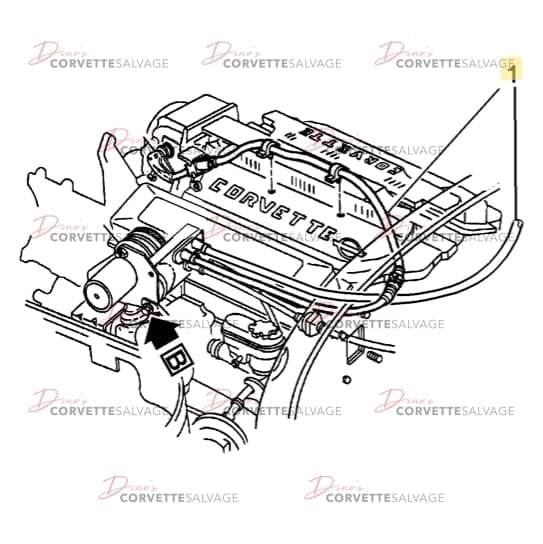 C4 Used Transmission Detent ASR Throttle Cable 1992-1993