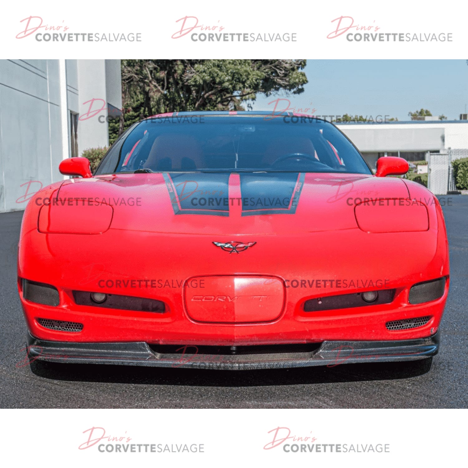 C5 Corvette New Carbon Fiber Front Splitter 1997-2004 Installed