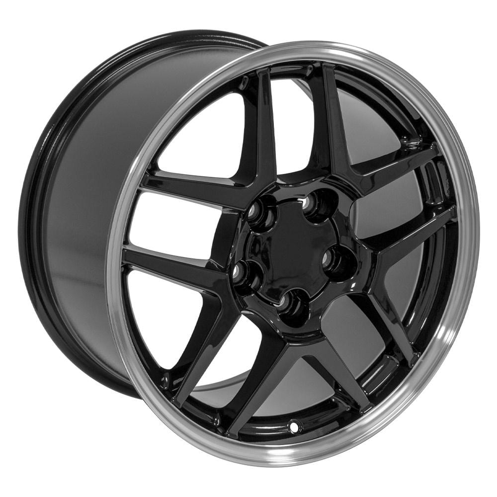 C4-C5 New Gloss Black Machined Lip 17x9.5 Wheel (CV04) 1988-2004