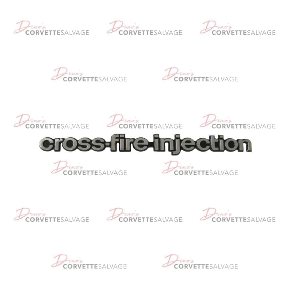 C3 New Side Fender Cross Fire Injection Emblem 1982