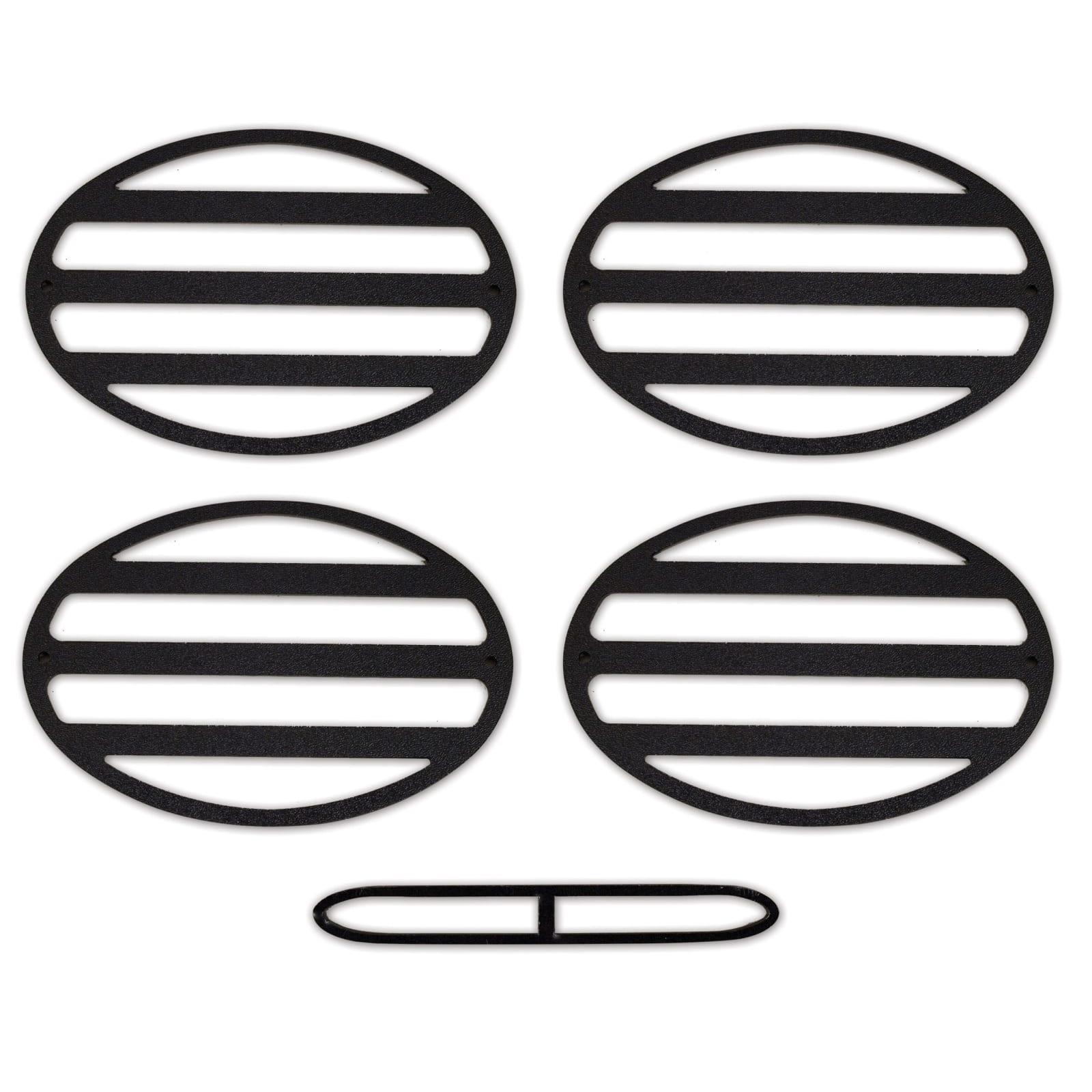 C5 New Tail Light Louver Kit, Acrylic Black 1997-2004