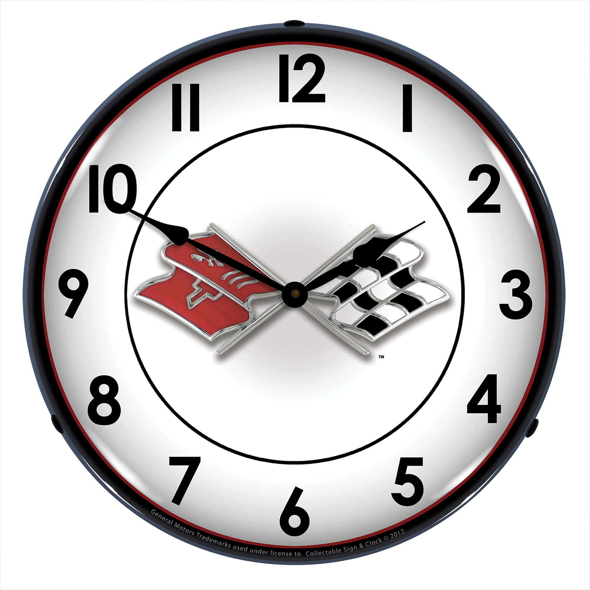 C2 New LED Clock with C2 Logo 1963-1967