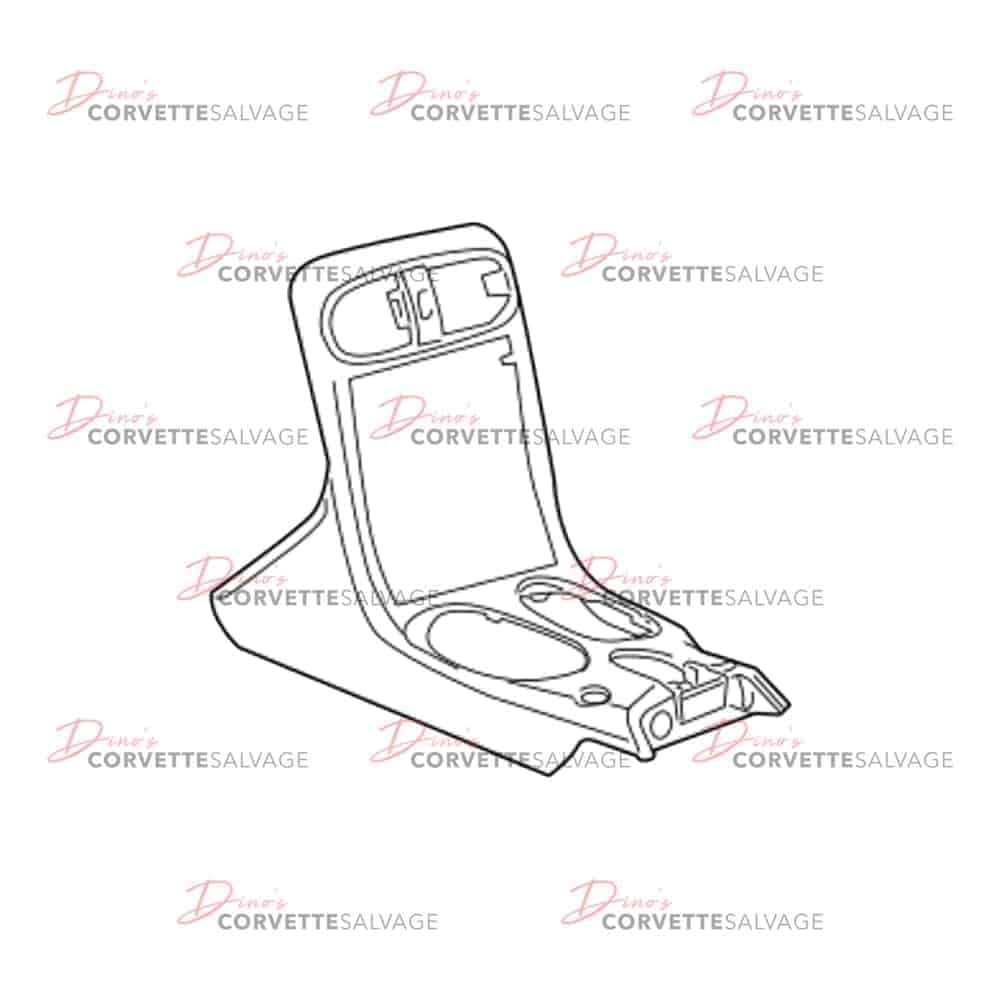 C6 Used Front Center Console Bezel with Ride Control 2010-2013