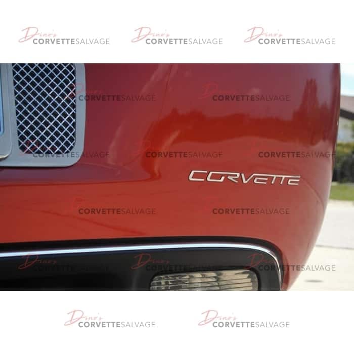 C6 New Rear Bumper Polished Stainless Steel Letter Emblem 2005-2013