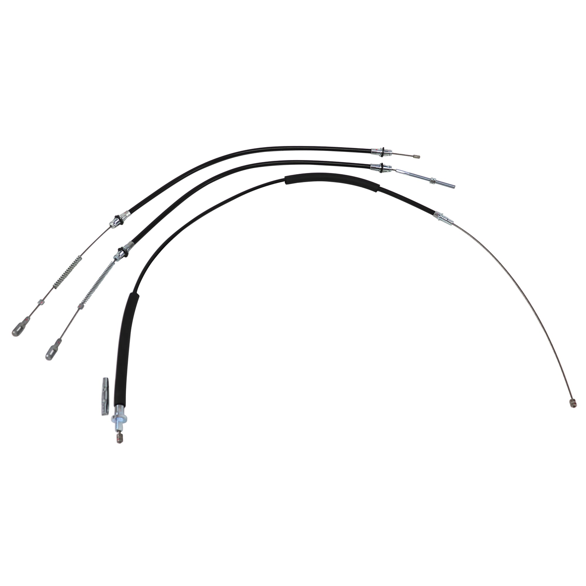 C4 New Park Brake Cable Kit - Front and Rear - 3pcs 1984-1987