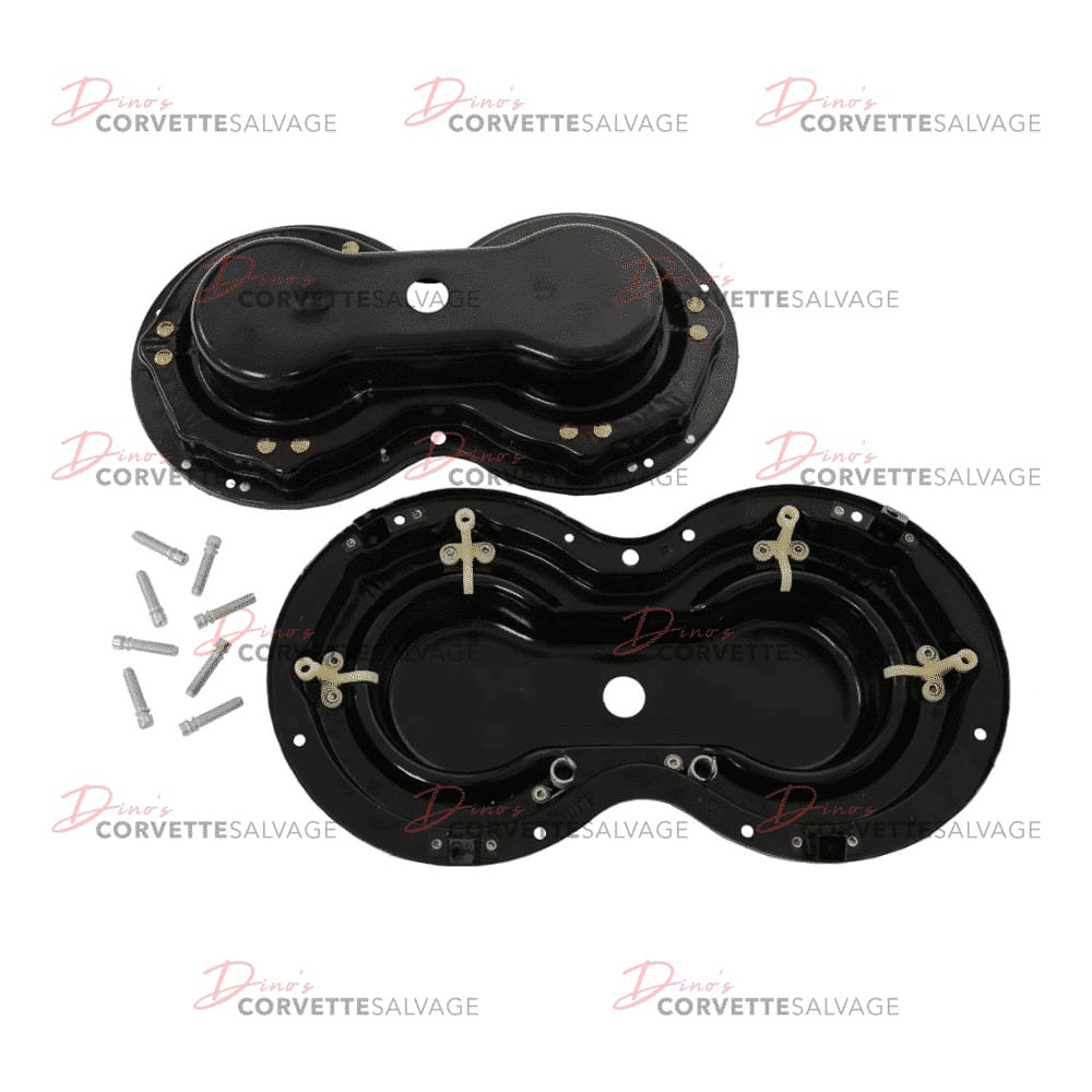C1 New Headlight Bucket Set with Adjusters & Springs 1958-1962