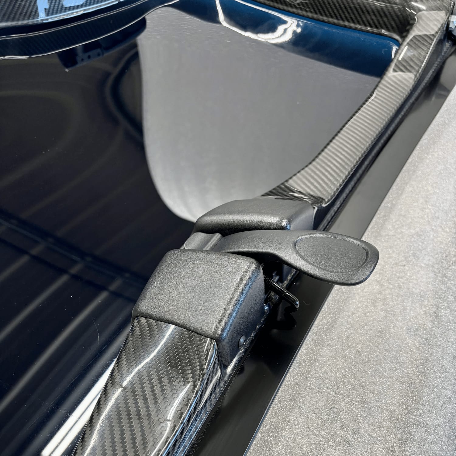 C5 Corvette New Targa Top with Carbon Fiber Frame 1997-2004 (Back Side)
