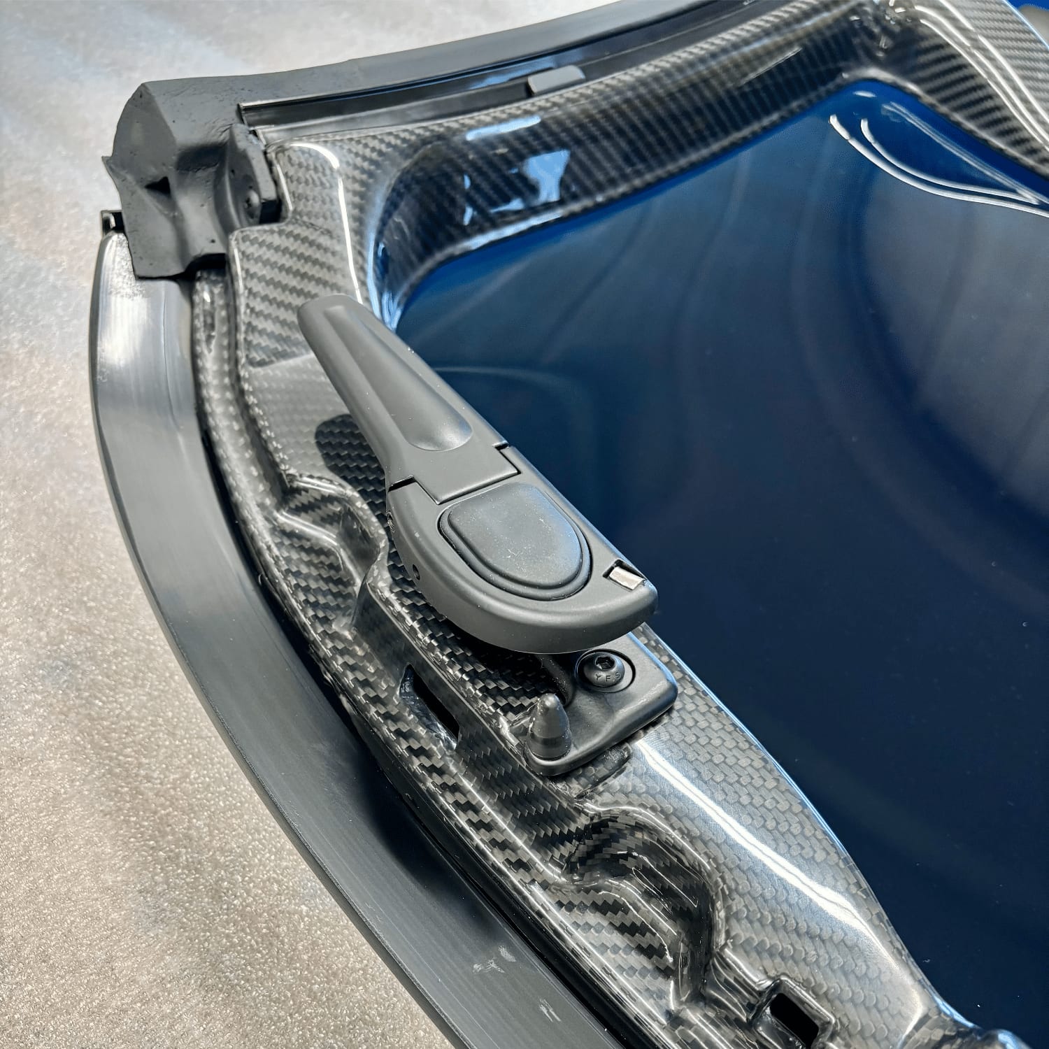 C5 Corvette New Targa Top with Carbon Fiber Frame 1997-2004 (Back Side)