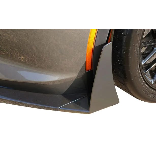 C7 New Hydro Carbon Fiber Stage 2/3 Front Splitter Winglets - Gloss Finish 2014-2019