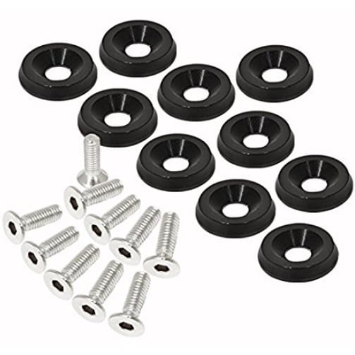 C1-C8 New CNC Alum 10pc Engine Dress Up/Trim Guard Kit & Hardware - M6x15MM - Neo Chrome 1953-2026