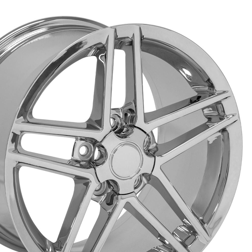 C4-C5 New Chrome 17x9.5 and 18x9.5 Wheel Set of 4 (CV07A) 1988-2004
