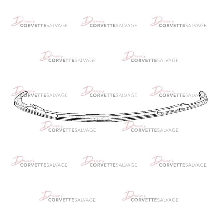 C6 Used Z06, ZR1, Grand Sport Front Bumper Valance Panel 2006-2013