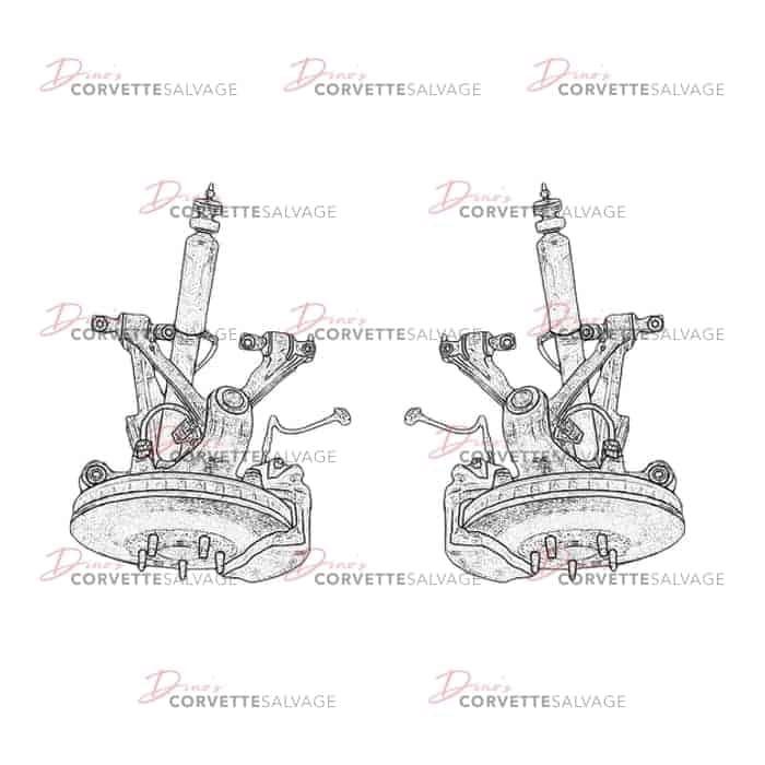 C5 Used Front Side Suspension Assembly 1997-2004
