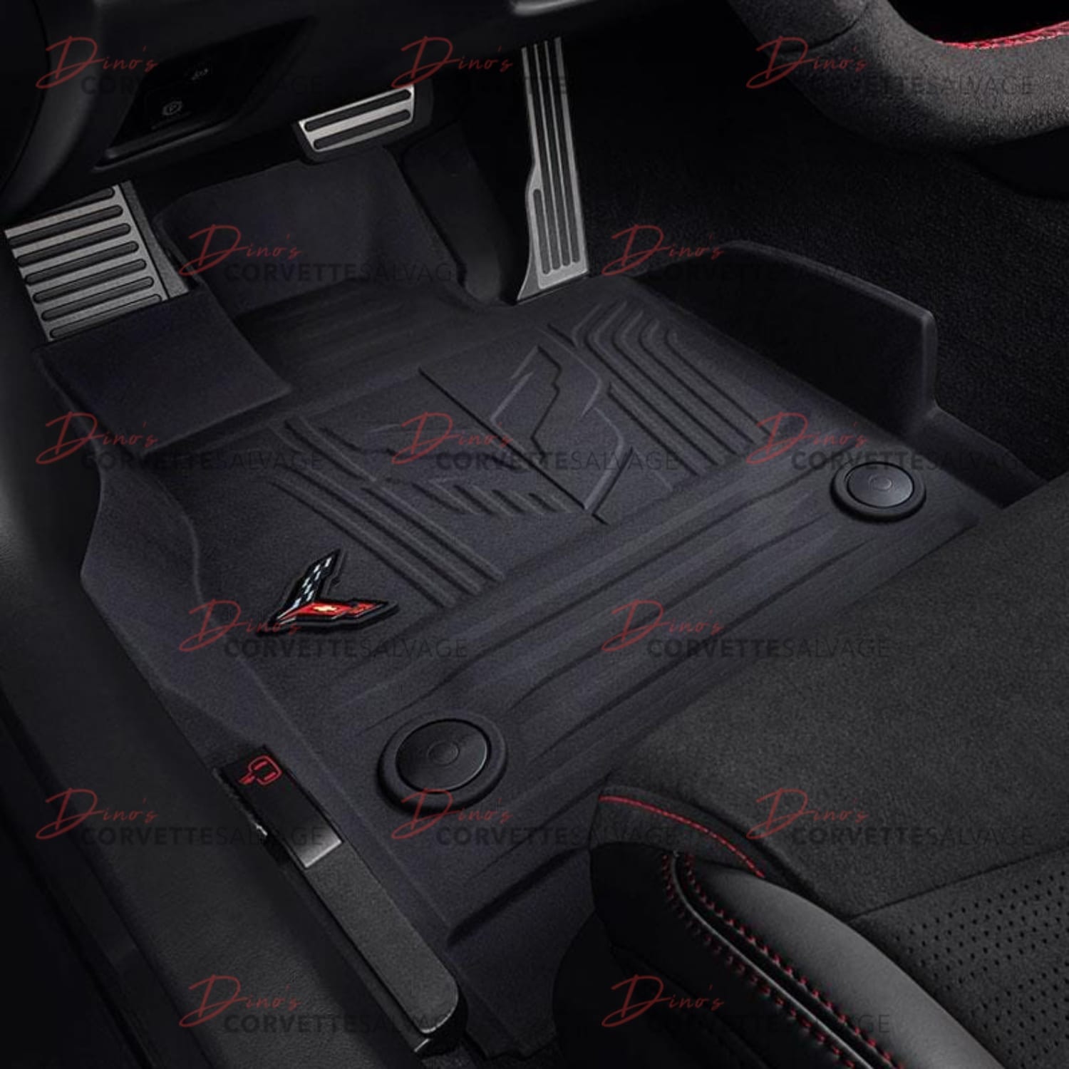C8 New All Weather Jake Rubber Floor Mats 2020-2025